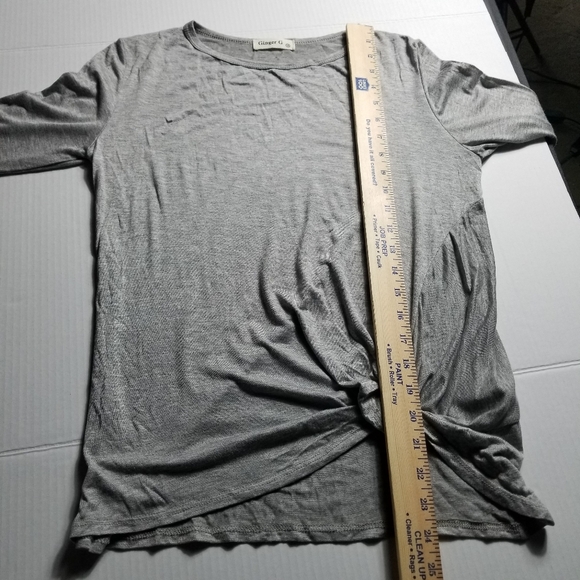 NWOT GINGER G WOMEN'S GRAY LONG SLEEVE BLOUSE SIZE SMALL - Picture 5 of 10